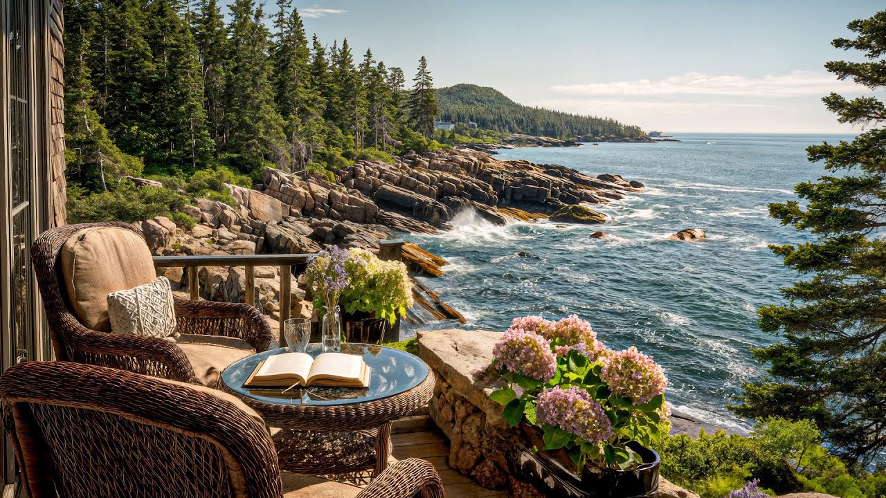 ☀️ Morning by the Coastal Cliffs | Ocean Breeze, Gentle Waves & Peaceful Nature Ambience