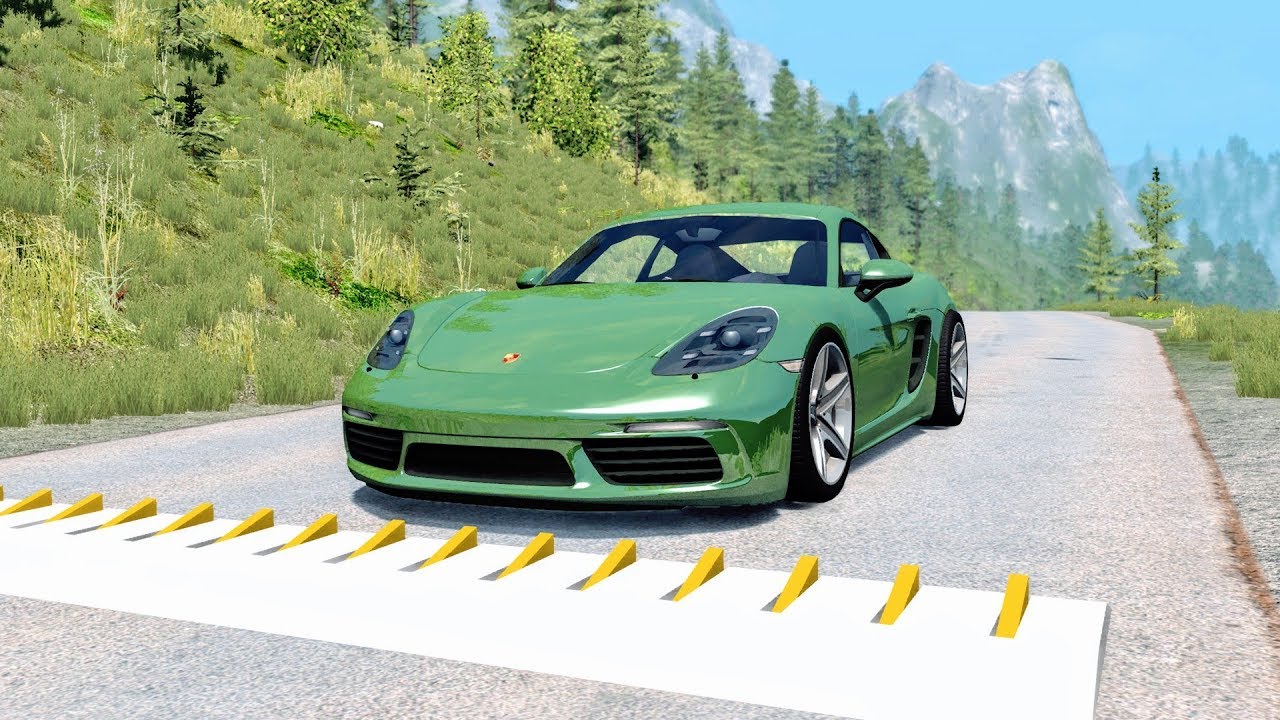 Spike Strip High Speed Crashes #37 – BeamNG Drive