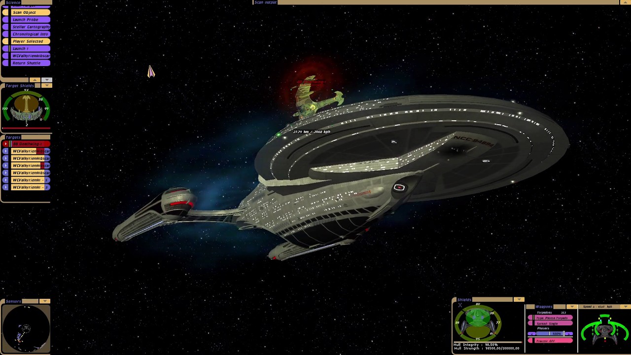 Excalibur Class vs Klingon Deathwing Group | KM | Star Trek Bridge Commander