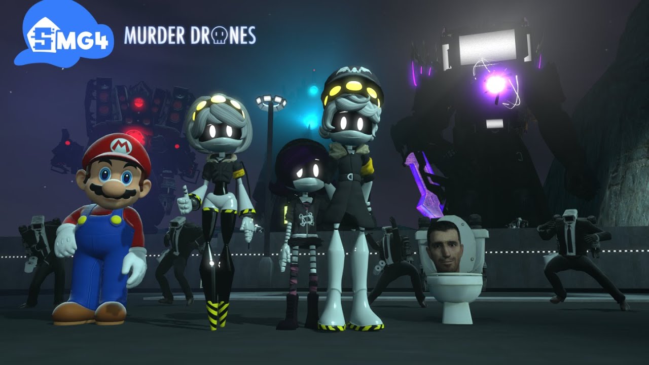 [SFM] SMG4 Murder drones skibidi toilet it's 2 year anniversary
