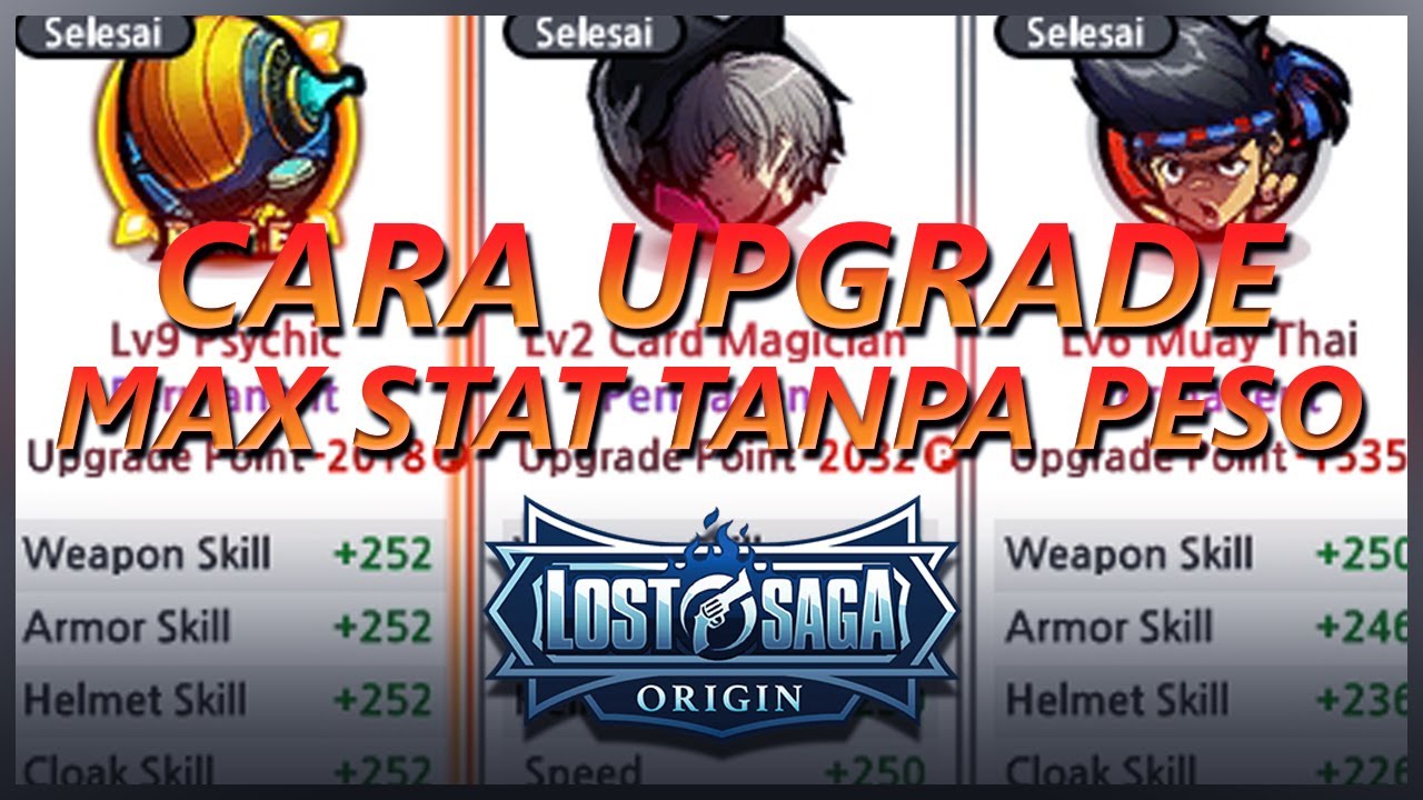 [FIXED] Cara Upgrade Max Stat Hero Lost Saga Origin Tanpa Peso!
