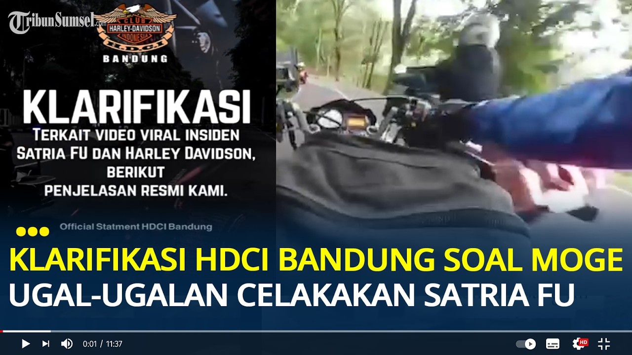 Klarifikasi HDCI Viral Moge Ugal-ugalan Buat Pengendara Satria FU Kecelakaan, Bantah Anggotanya