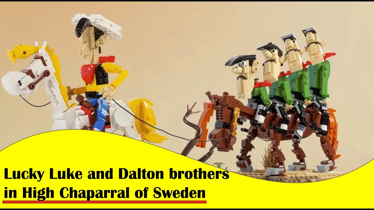 Lucky Luke and Dalton brothers  in High Chaparral of Sweden