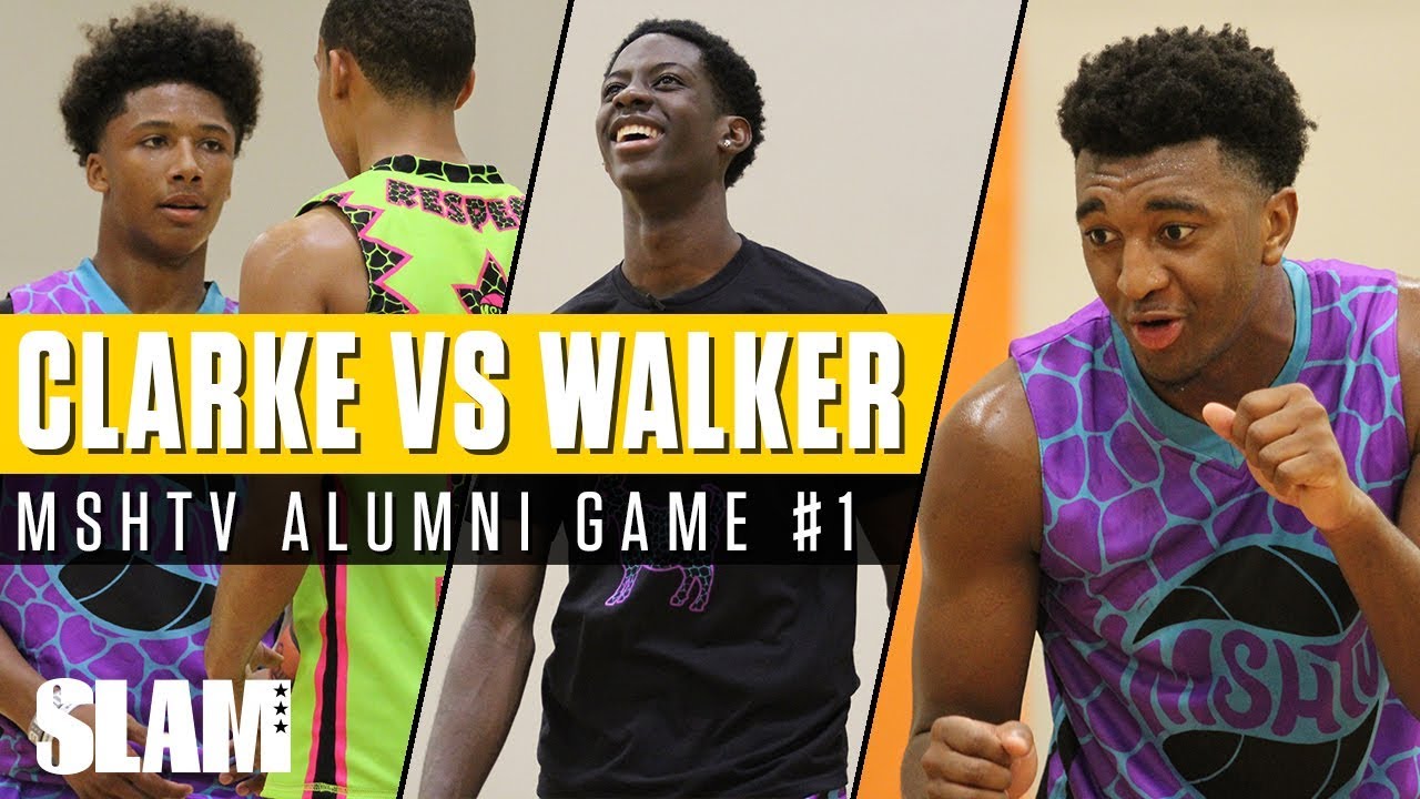 Kyree Walker vs Terrence Clarke!! MSHTV Camp ALUMNI Game 1 | SLAM Highlights