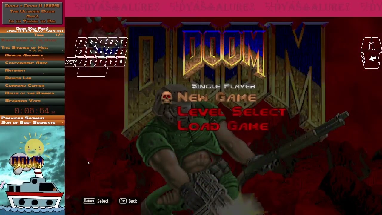 Doom Guy Grunts🏃Runner Dyas Shoots🔫Doom + Doom II (2024)☠️Doom E1-E4🏳️‍⚧️TYTD A