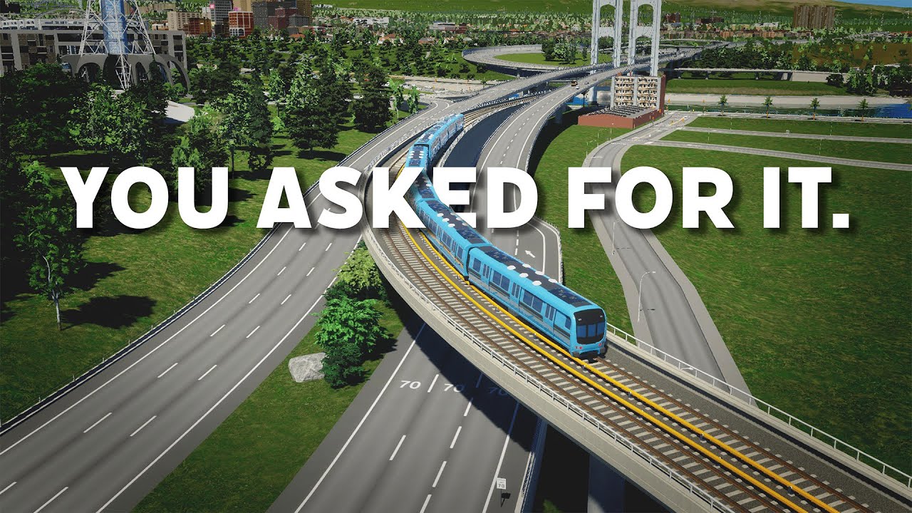 Elevated Subway Line in Cities Skylines 2!