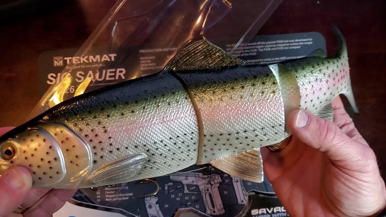 OMG!  This thing is HUGE!  Savage Gear 40cm Line-thru Trout