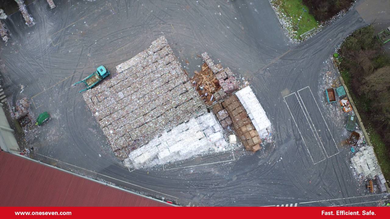 Stationäre Brandbekämpfung in der Papiersortieranlage Koppitz