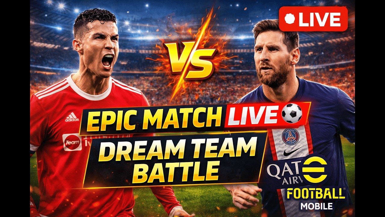 LIVE 🔴 eFootball Mobile | 5000 COINS GIVEWAY  IN DREAMS