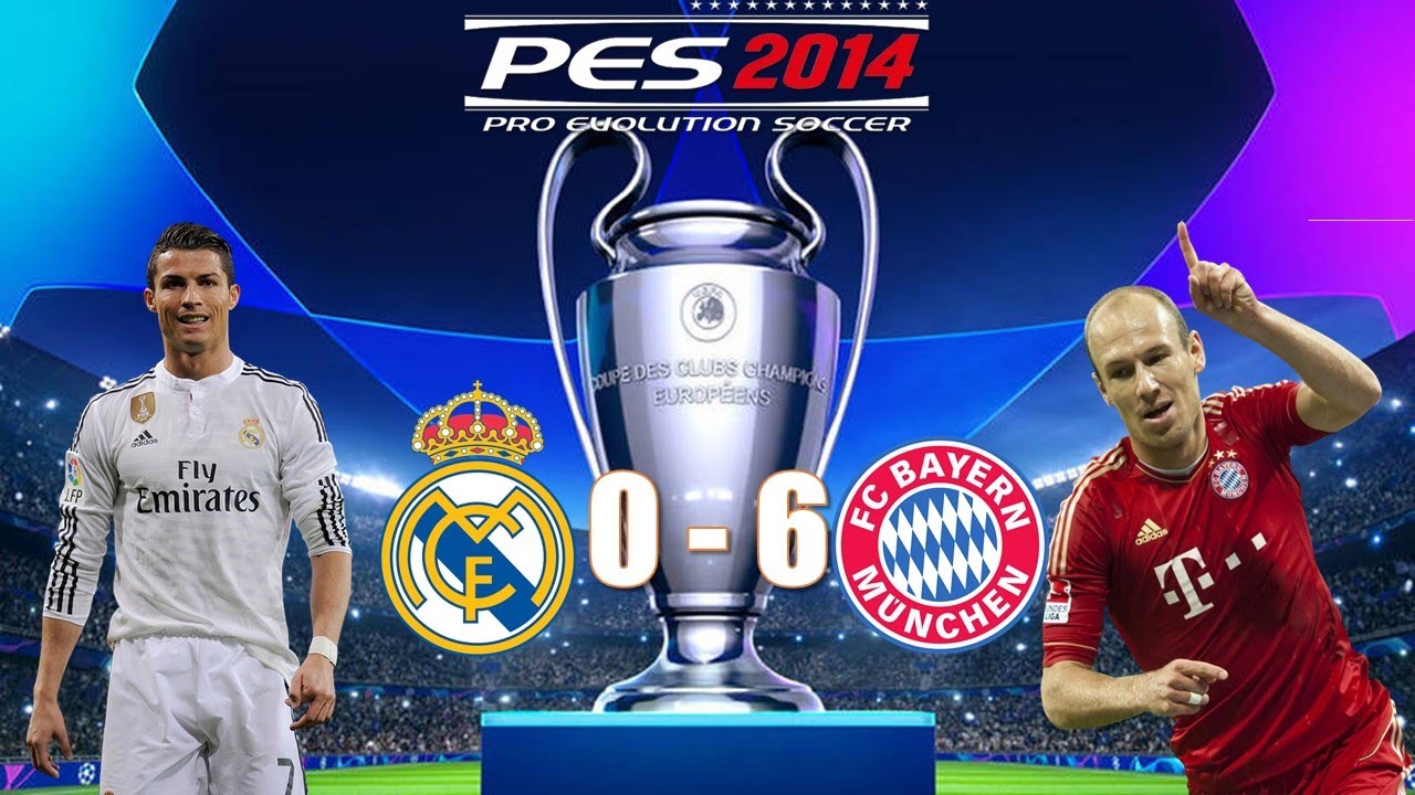 PES 2014-UEFA Champions League Final- Real Madrid vs Bayern Munich (PSP Gameplay)