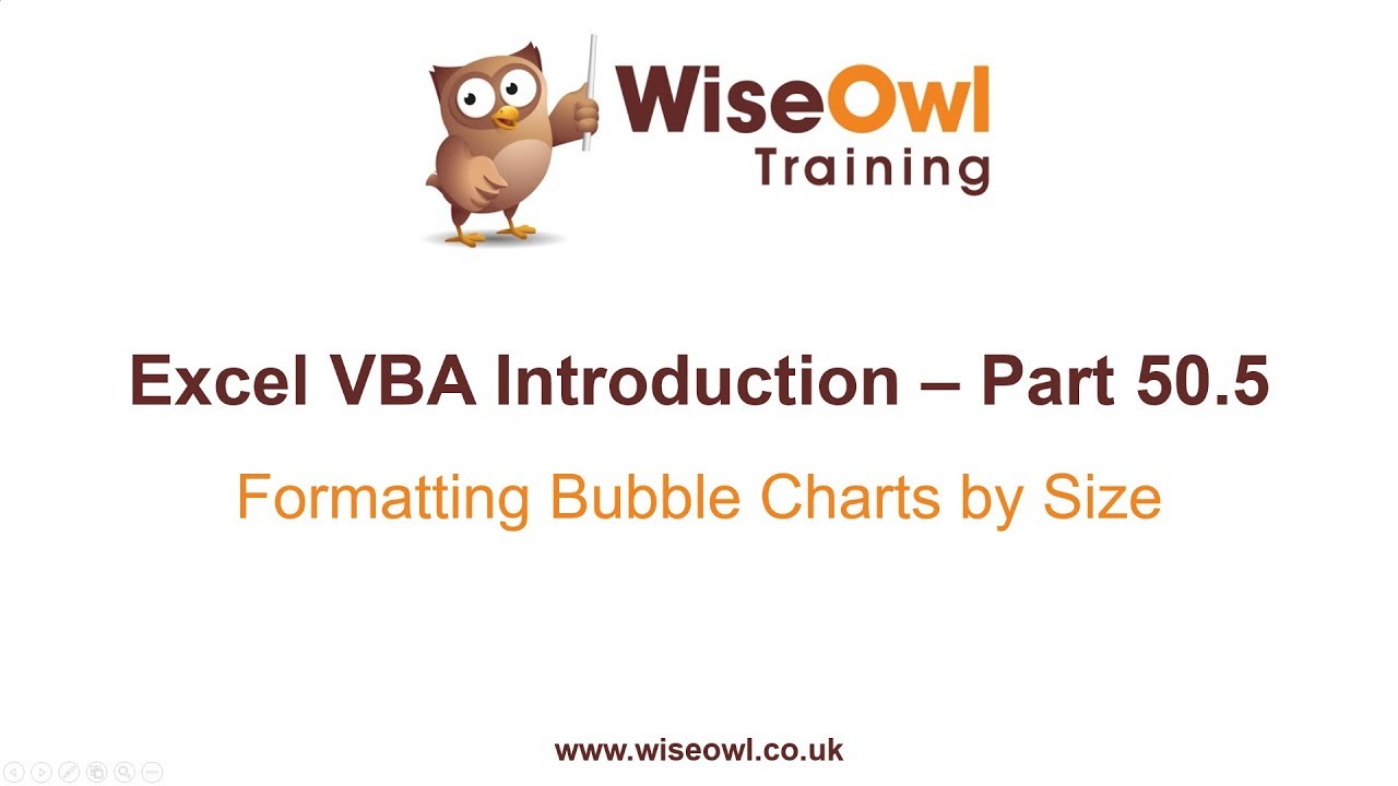 Excel VBA Introduction Part 50.5 - Formatting Bubble Charts by Bubble Size