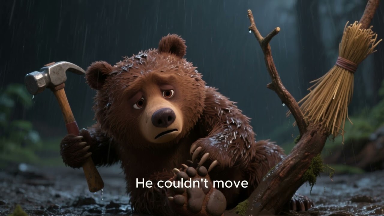 A small bear secretly helps others… #kidslearning #cartoon #learnenglish