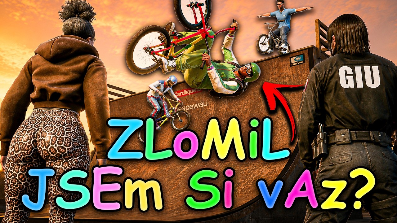 UČ&Iacute;m bAXtRIXe TR&iacute;ČKOvAT nA bMX kOLe - mOc Se To NEpOvEDLO 💀 | GTA 5 RP | GenK