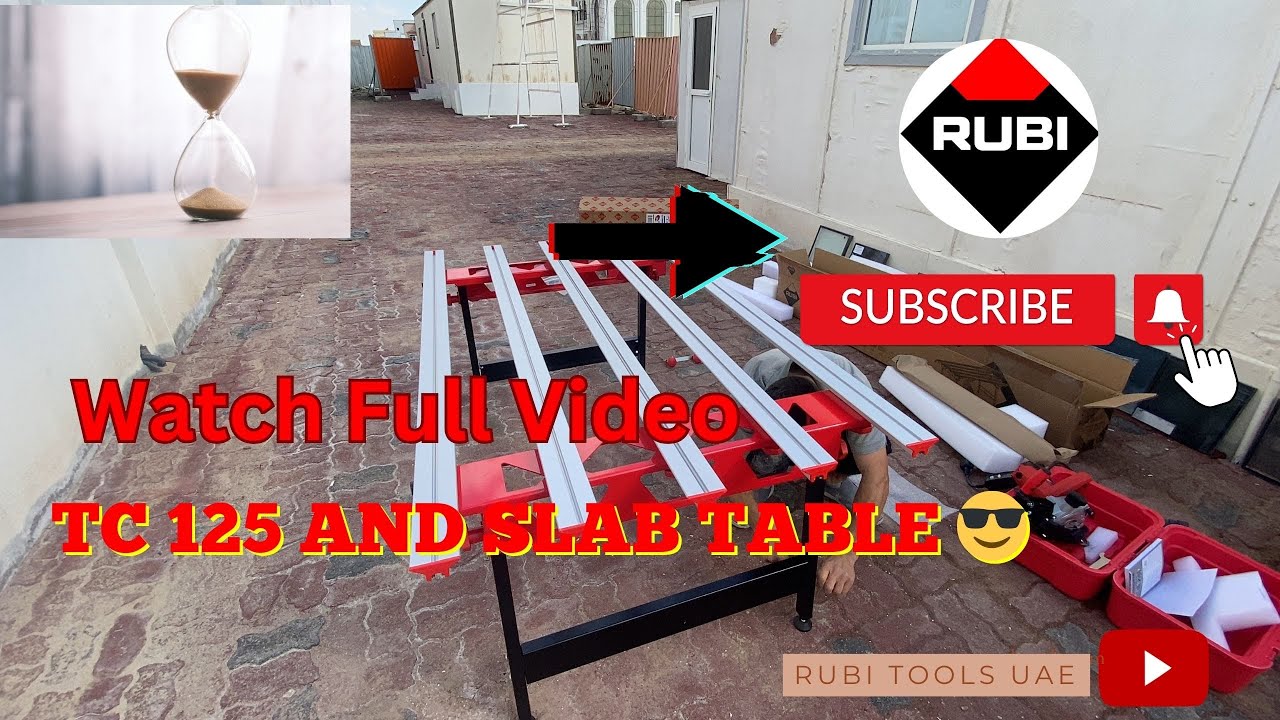RUBI TC 125 AND SLAB TABLE [ HOW TO FIX AND USE THE MACHINE]