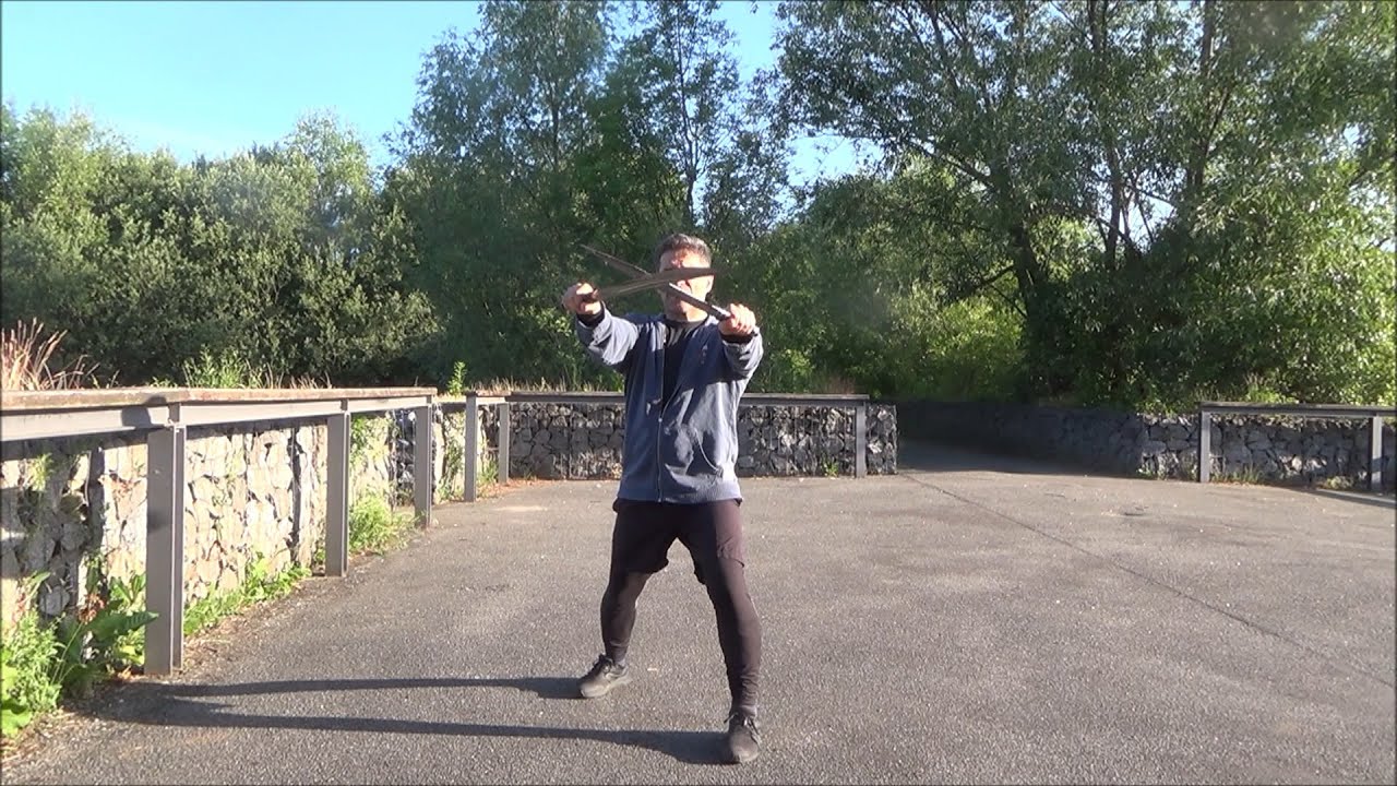 A drill for cross defense with qame and qaddare