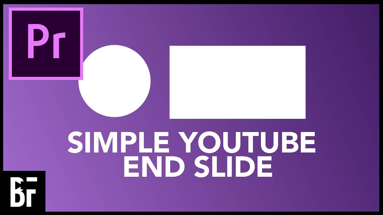 Создание простого заключительного слайда YouTube — руководство по Premiere Pro