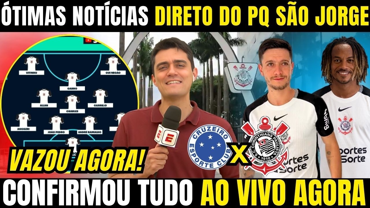 CORINTHIANS GANHA ÓTIMAS NOVIDADES ANTES DO JOGO CONTRA O CRUZEIRO! PATROCÍNIO MILIONÁRIO FECHADO