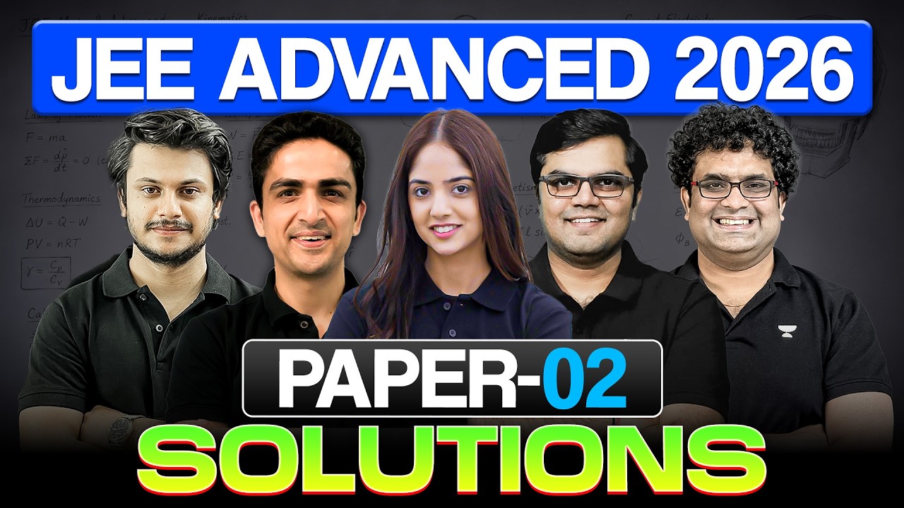 JEE Advanced 2026 Paper Solution Paper 2