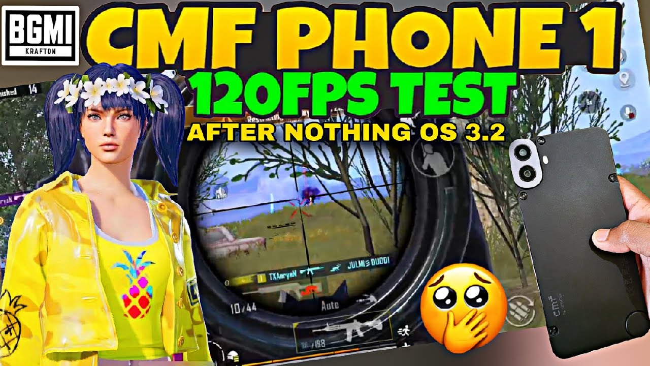 📱 CMF Phone 1 Nothing OS 3.2 BGMI Test 🔥 | Smooth Gameplay? | Hindi Review #cmfphone1 #nothingos