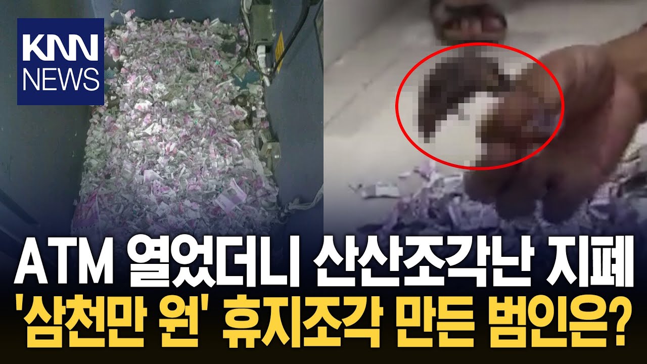 지폐 3천만 원이 산산조각…CCTV도 못 잡은 범인 정체 '경악' / KNN