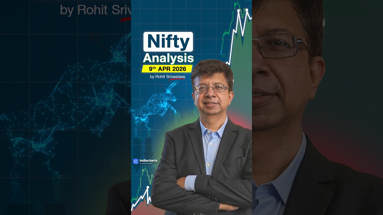 Nifty Prediction For Tomorrow 9 April 2026 By Rohit Srivastava | Indiacharts&nbsp;