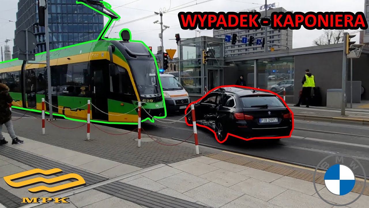 Wypadek | Kaponiera | Zderzenie GAMMY z czarnym BMW | MPK Poznań | VLOG z Grubym | Rivlo