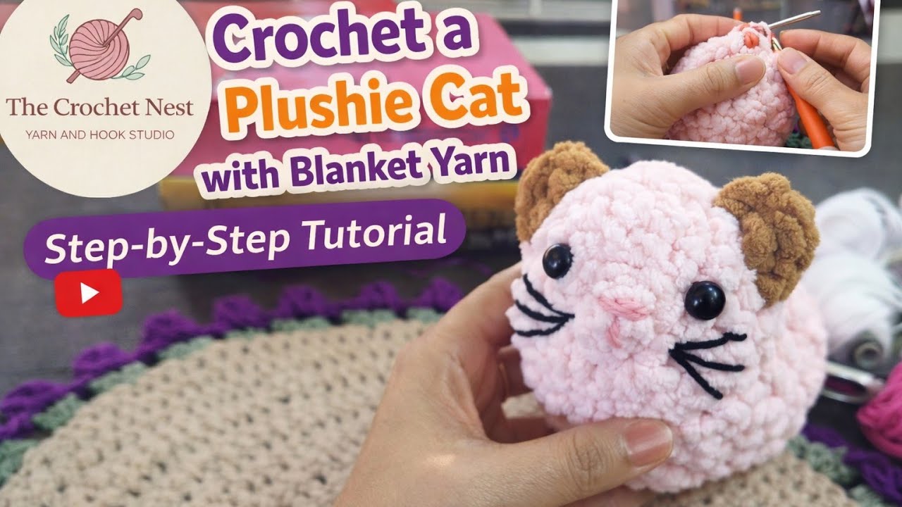 How to Crochet a small Cat | Step by step Tutorial on a Crochet cat