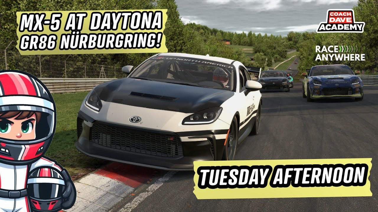 🔴 LIVE - Can I Survive? | iRacing: MX-5 at Daytona & GR86 Nürburgring! - iRacing Week 6