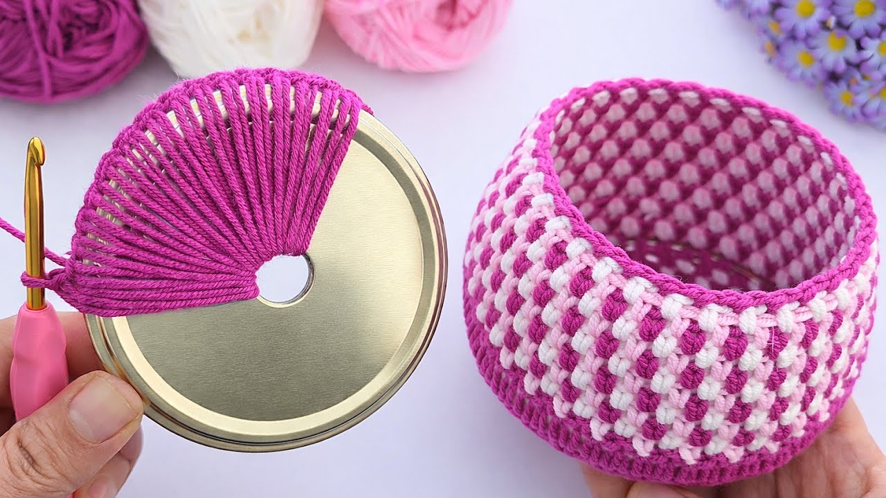 💰 I made 50 in one day and I sold them all! This is the best Super Cute Crochet Basket.