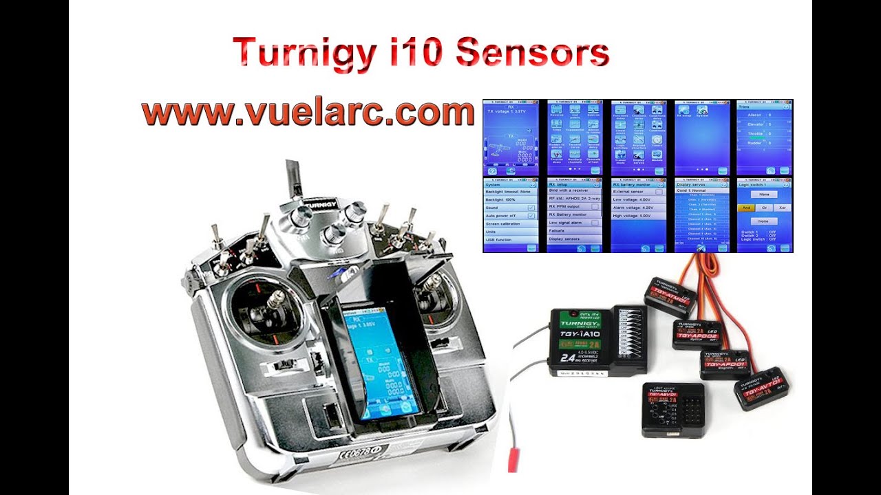 Turnigy i10  Sensores y Recibidor  I-Bus