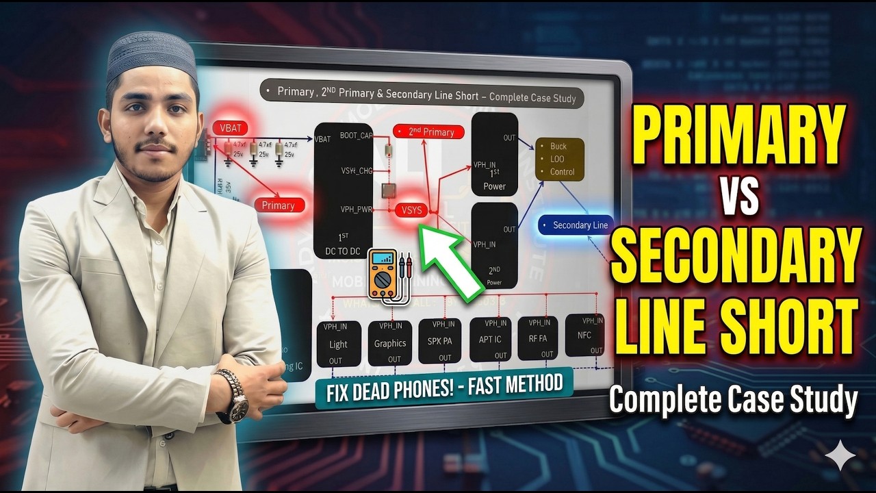 Primary vs Secondary Line Shorting? Mobile Repairing Case Study 📱|| Join Us @+918851213933