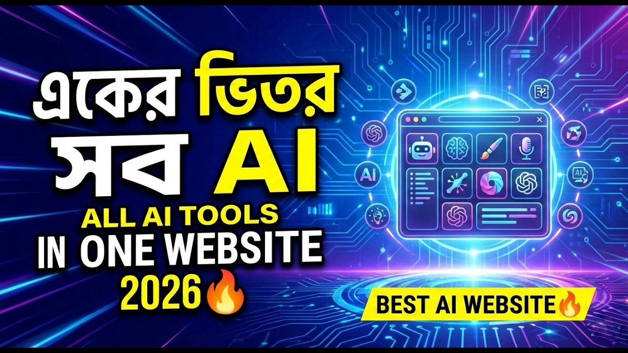 একের ভিতর সব AI Tools 🔥 | All AI Tools in One Website | Best AI Website 2026