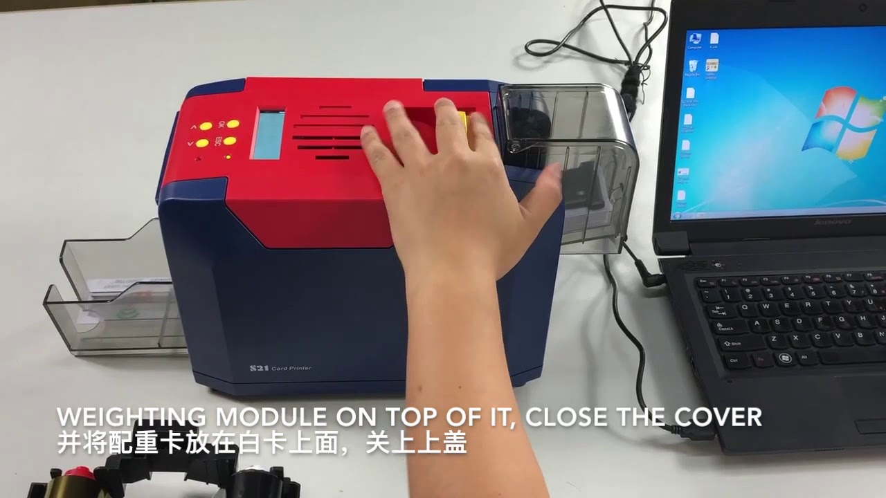 Seaory S21 Card Printer Printing Video