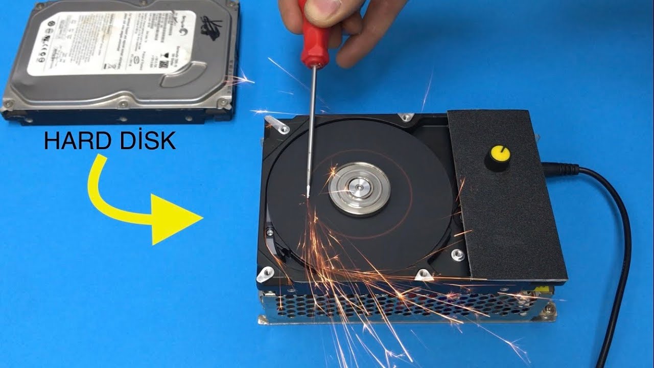 TRANSFORME SEU VELHO DISCO RÍGIDO EM UMA ÓTIMA RETIFICADORA, ACIONANDO MOTOR DE DISCO RÍGIDO DE PC.
