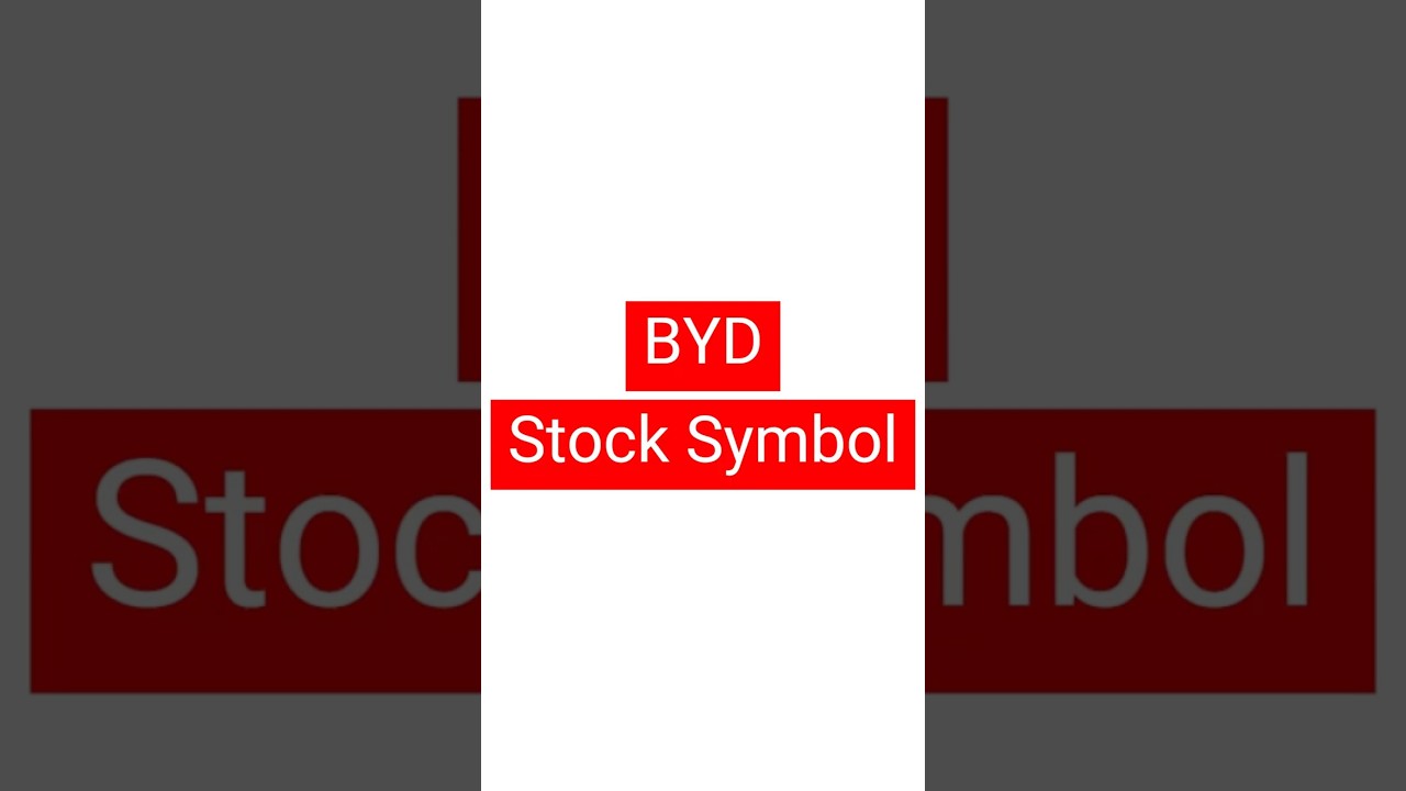BYD Stock Symbol 