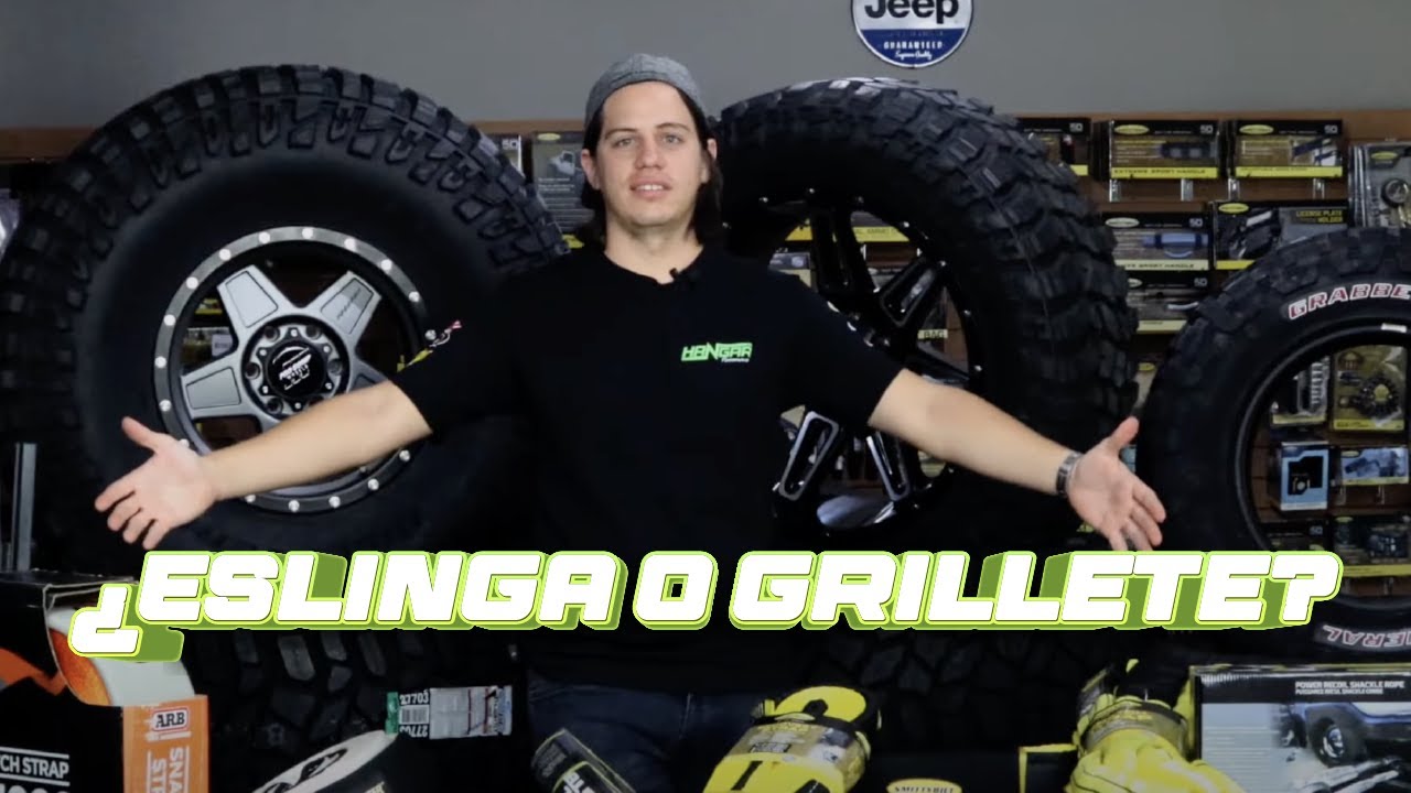 Off road ¿Qué es una eslinga? ¿Para que sirve un grillete? La forma de sacar un jeep o 4x4 atorado.