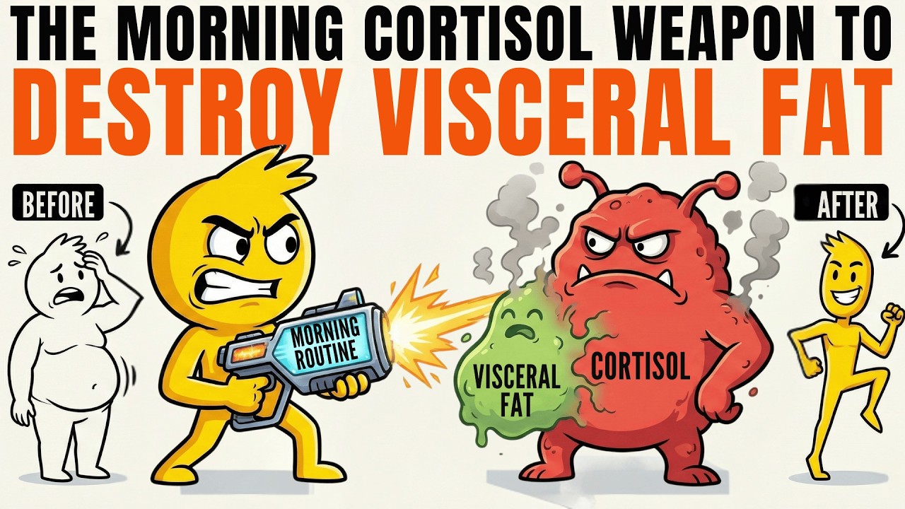 Drop Cortisol to Force Your Body to Burn Visceral Fat (Morning Routine)