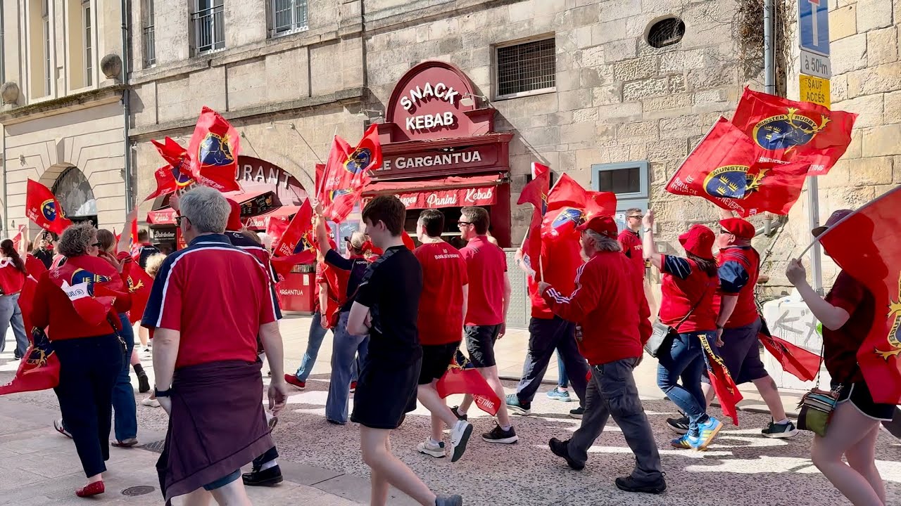 Munster Rugby Fans in La Rochelle 2025 (4K)