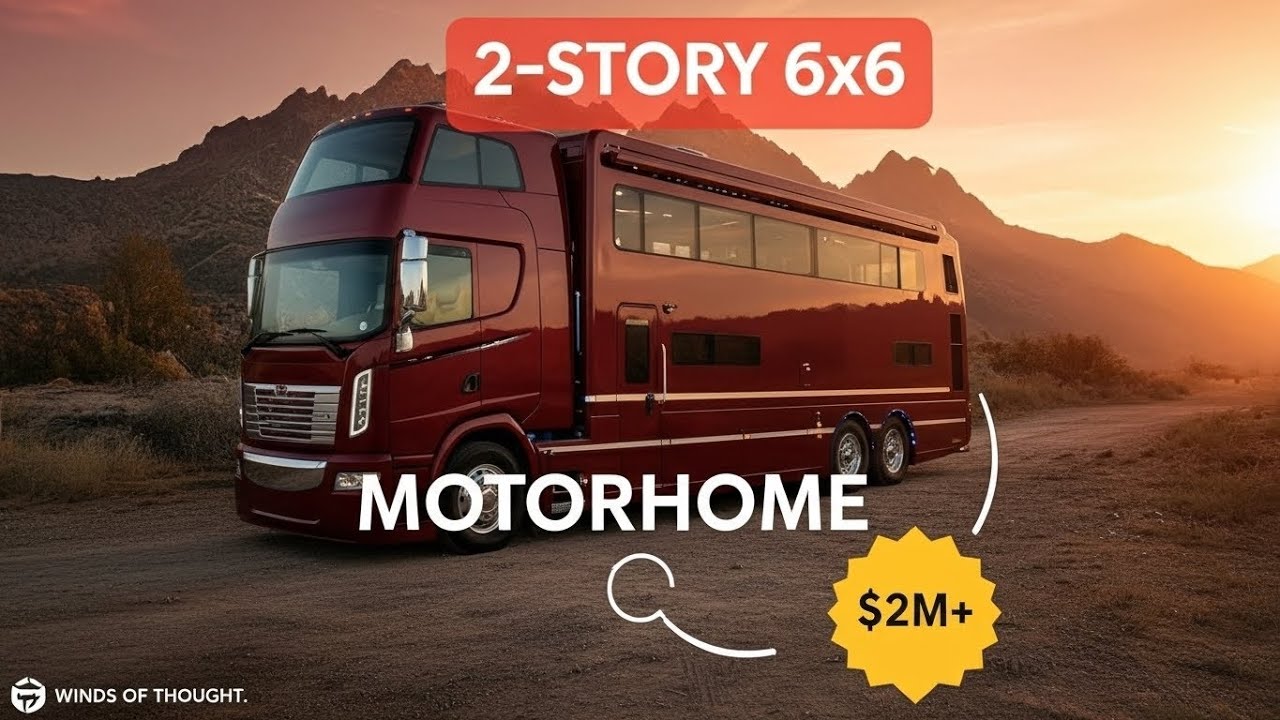 2026 Scania 6x6 Double-Decker Motorhome Review - Two-Story Off-Road Luxury