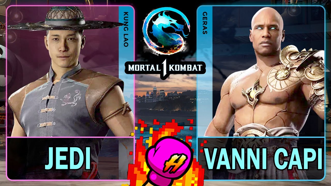 MK1 Jedi (KUNG LAO) VS Vanni Capi (GERAS)🥊Mortal Kombat 1🥊4K 60ᶠᵖˢ
