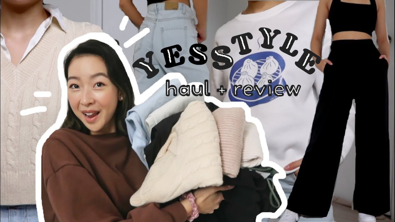 a ~trendy~ YESSTYLE try-on clothing haul + honest review | GIVEAWAY 👀