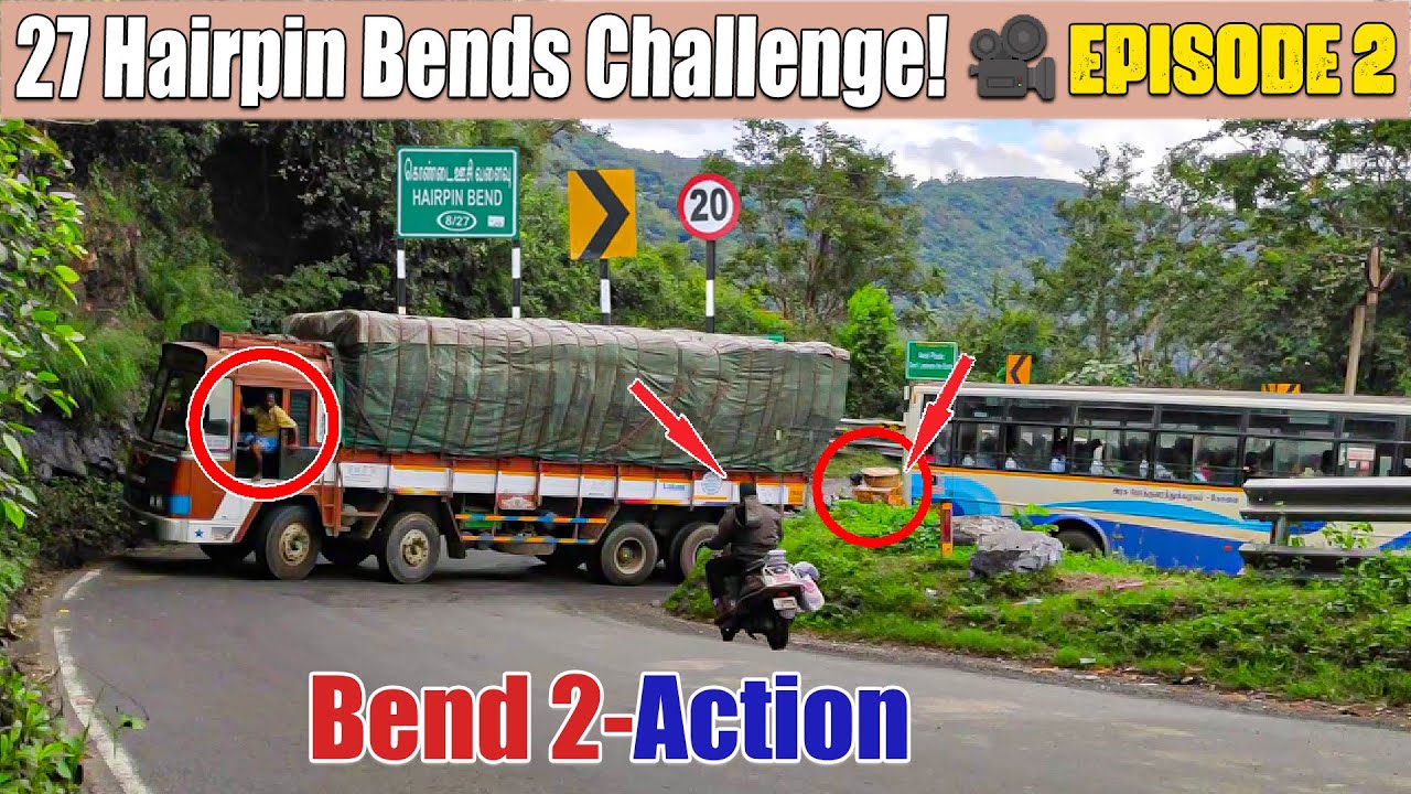 🎥EPISODE 2/27 : DHIMBAM 27 Hairpin Bends Challenge! 🛣️ | BEND 2 Action