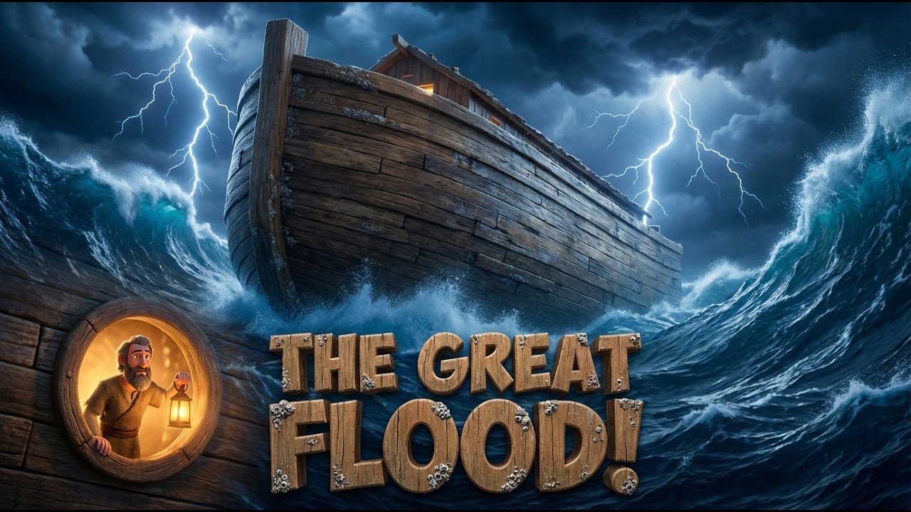 The Great Flood! 🌧️ Noah’s Ark & The Floating Zoo | Bible Stories for Kids