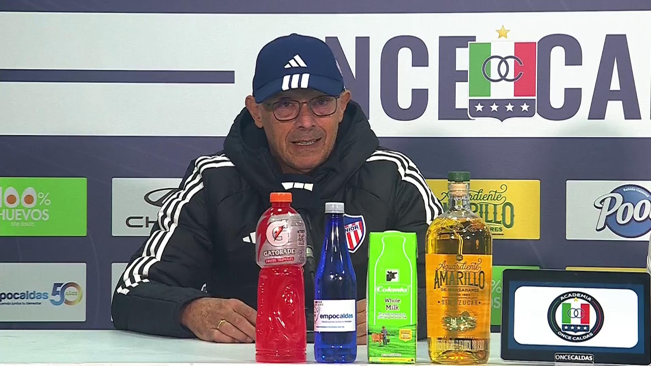 Rueda de prensa de Junior tras su partido con Once Caldas
