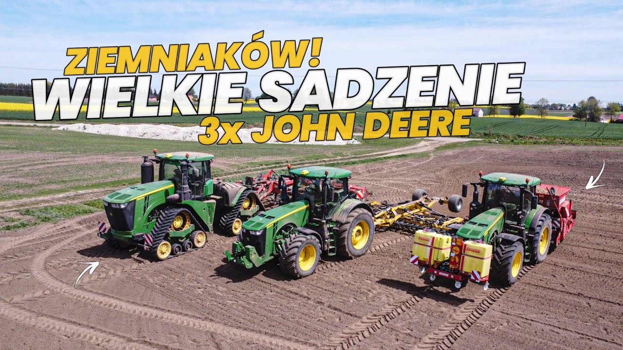 🇵🇱 9RX VS HORSH 6 TIGER  ✔ SADZENIE ZIEMNIAKÓW 2025 ✔ 3X JOHN DEERE MISJA 100 HA ✔ GR WIERZCHOWSKI