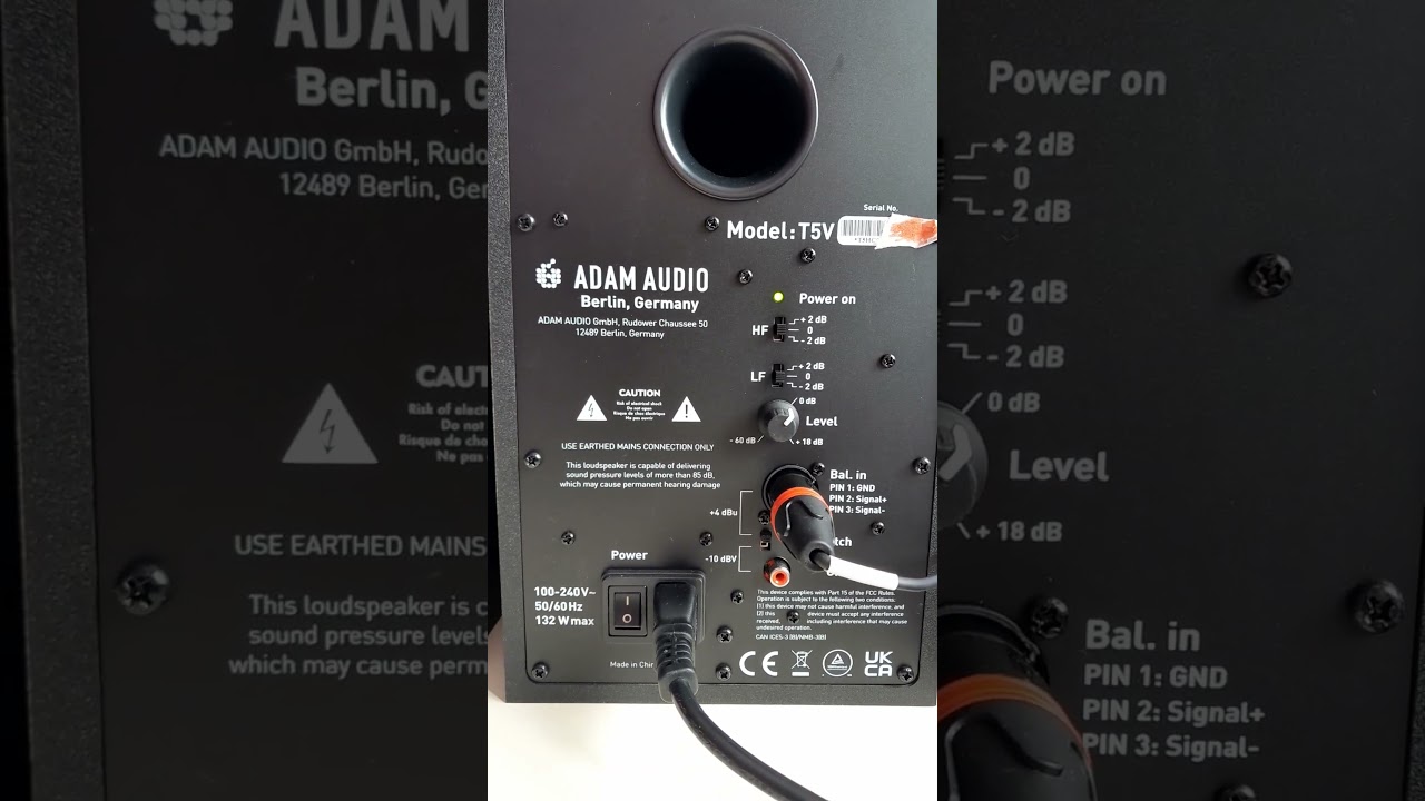 Adam Audio T5V - Best Settings (To listen to Music)