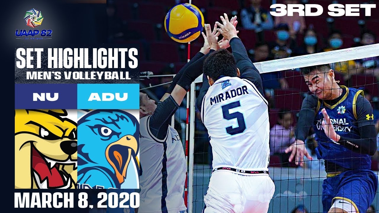 NU vs. AdU - March 8, 2020 | Set 3 Highlights | UAAP 82 MV