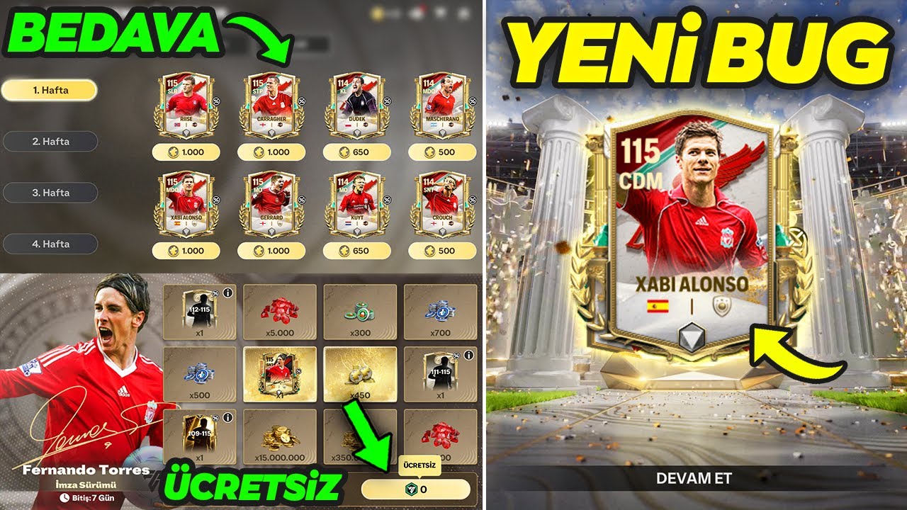 115 GEN BUGU 😱 BU TAKTİĞİ ACİL YAP T&Uuml;M BEDAVALARI AL MUHTEŞEM D&Ouml;NEMLER FC Mobile