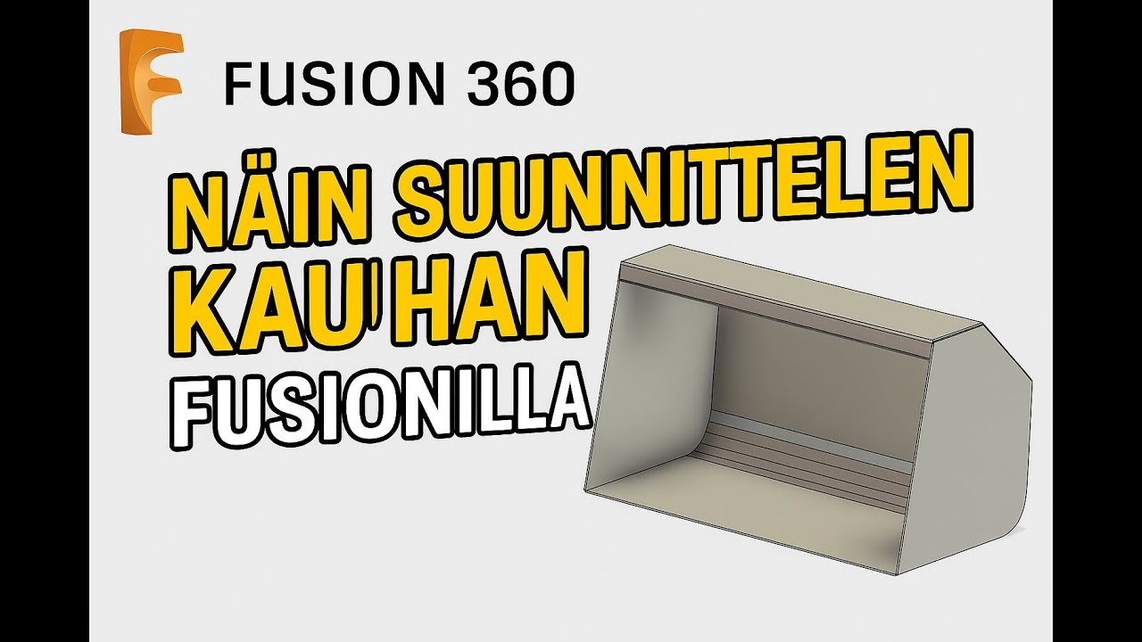7.  Kuinka suunnitellaan kauha Fusion 360 ohjelmalla