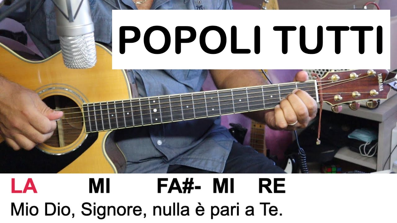 POPOLI TUTTI ACCLAMATE- RnS -  TUTORIAL CHITARRA